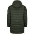 Plein Sport Padded Small Circular Logo Branded Green Long Jacket